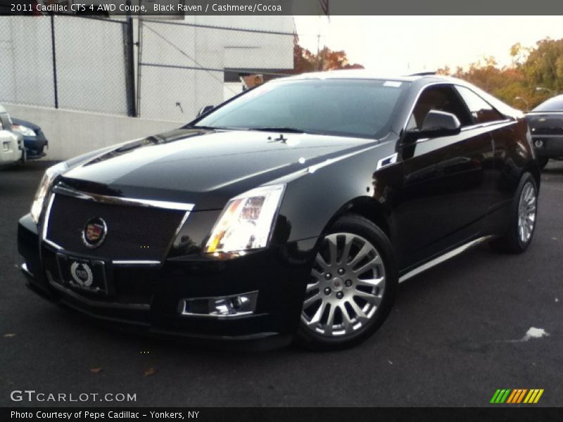 Black Raven / Cashmere/Cocoa 2011 Cadillac CTS 4 AWD Coupe