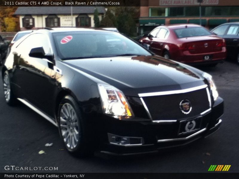 Black Raven / Cashmere/Cocoa 2011 Cadillac CTS 4 AWD Coupe
