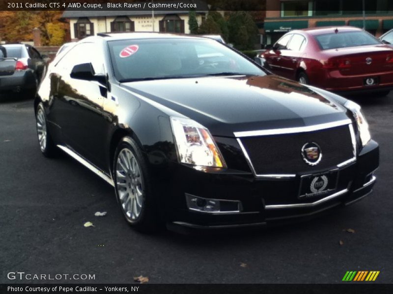 Black Raven / Cashmere/Cocoa 2011 Cadillac CTS 4 AWD Coupe