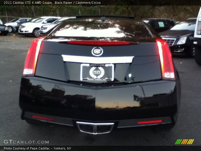 Black Raven / Cashmere/Cocoa 2011 Cadillac CTS 4 AWD Coupe