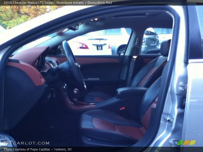 Silverstone Metallic / Ebony/Brick Red 2008 Chevrolet Malibu LTZ Sedan