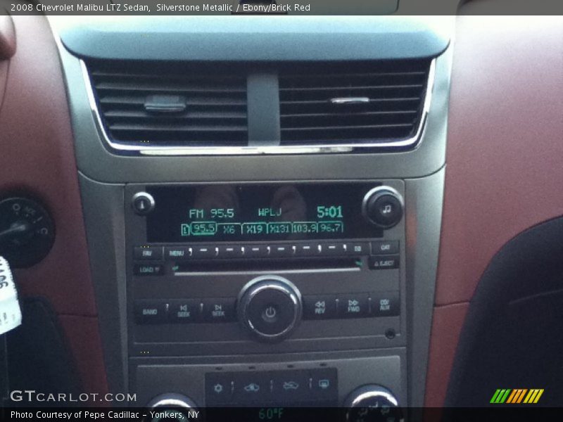 Silverstone Metallic / Ebony/Brick Red 2008 Chevrolet Malibu LTZ Sedan