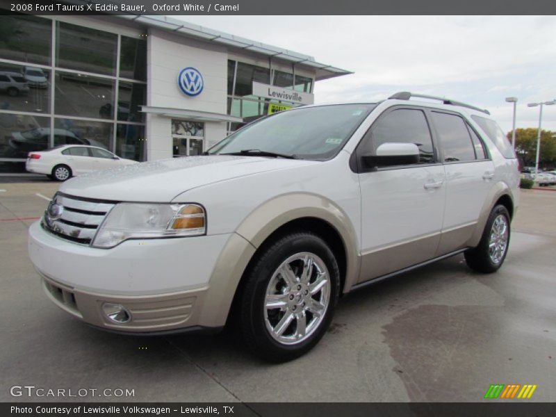 Oxford White / Camel 2008 Ford Taurus X Eddie Bauer