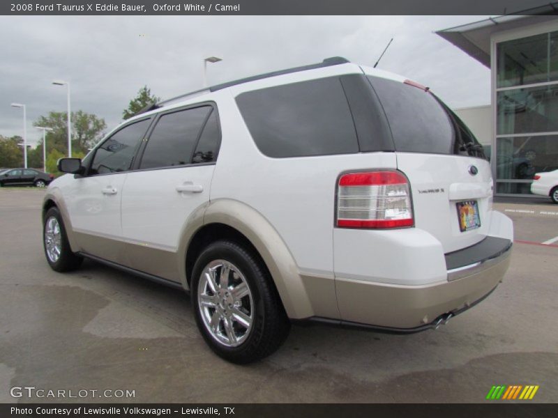 Oxford White / Camel 2008 Ford Taurus X Eddie Bauer
