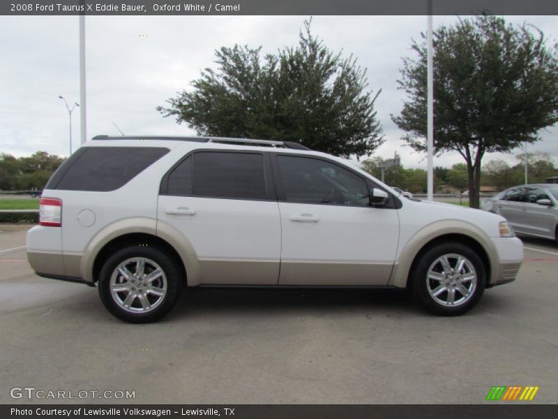 Oxford White / Camel 2008 Ford Taurus X Eddie Bauer