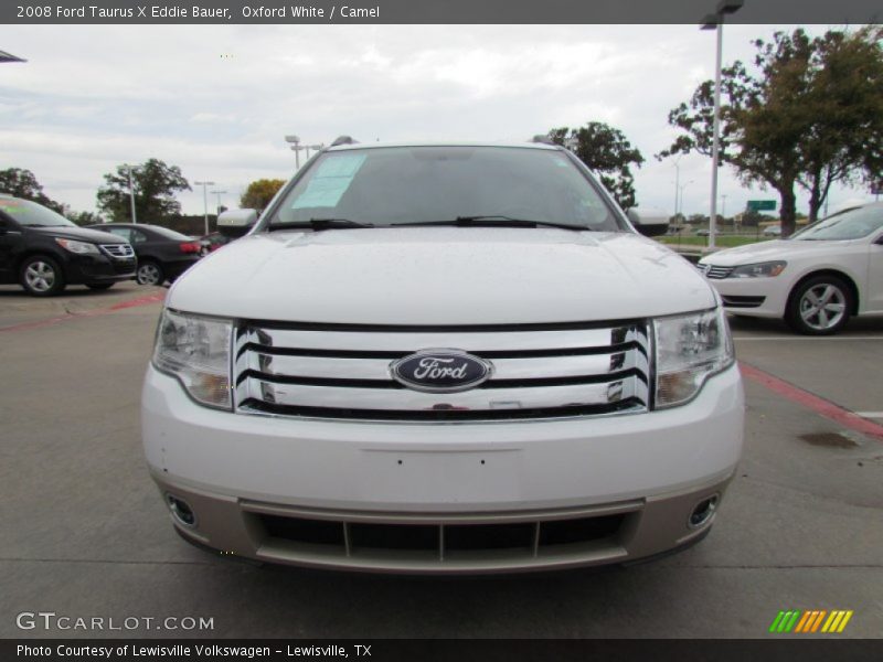 Oxford White / Camel 2008 Ford Taurus X Eddie Bauer