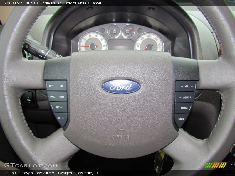 Oxford White / Camel 2008 Ford Taurus X Eddie Bauer