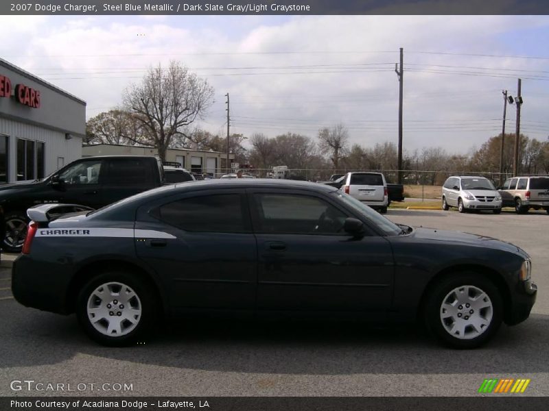Steel Blue Metallic / Dark Slate Gray/Light Graystone 2007 Dodge Charger