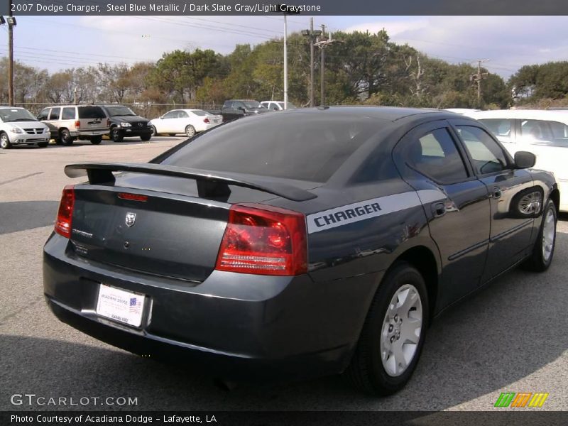 Steel Blue Metallic / Dark Slate Gray/Light Graystone 2007 Dodge Charger