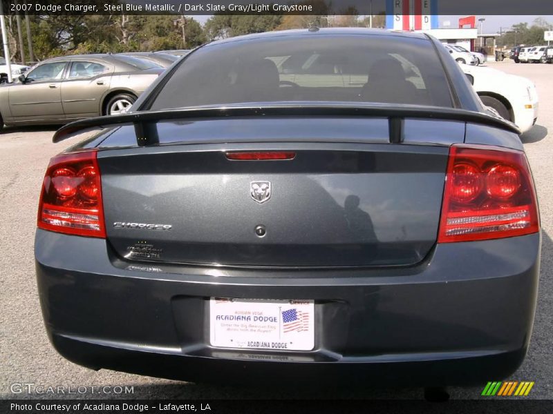 Steel Blue Metallic / Dark Slate Gray/Light Graystone 2007 Dodge Charger