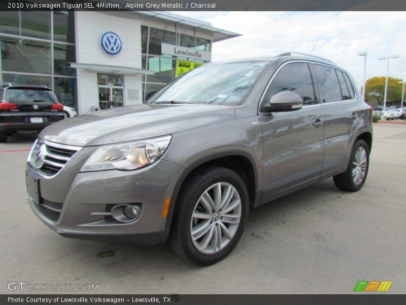 Alpine Grey Metallic / Charcoal 2010 Volkswagen Tiguan SEL 4Motion