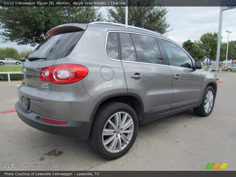 Alpine Grey Metallic / Charcoal 2010 Volkswagen Tiguan SEL 4Motion