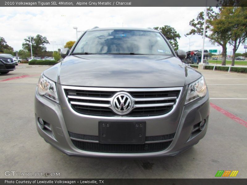 Alpine Grey Metallic / Charcoal 2010 Volkswagen Tiguan SEL 4Motion