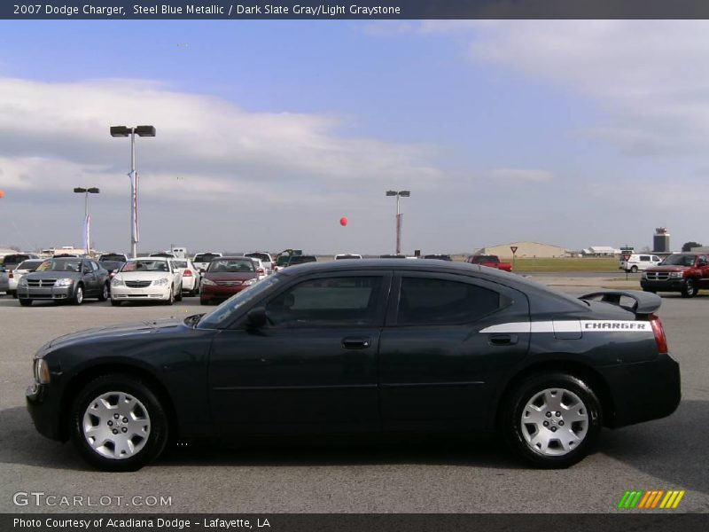 Steel Blue Metallic / Dark Slate Gray/Light Graystone 2007 Dodge Charger
