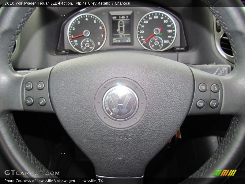 Alpine Grey Metallic / Charcoal 2010 Volkswagen Tiguan SEL 4Motion