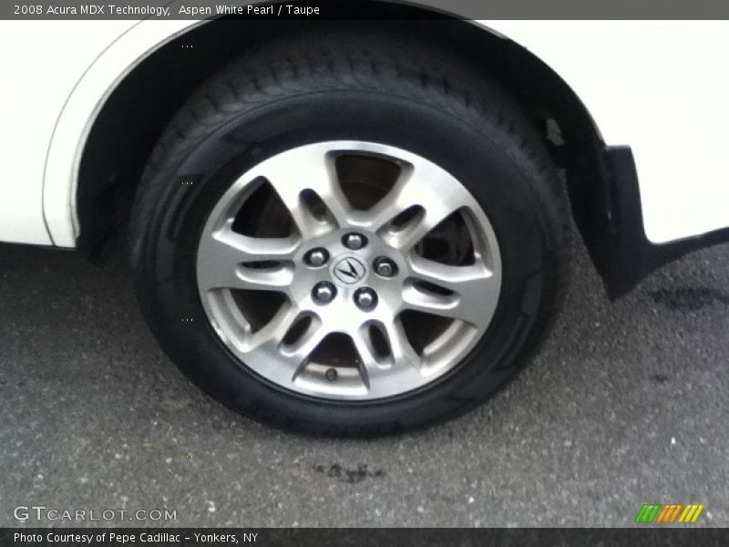 Aspen White Pearl / Taupe 2008 Acura MDX Technology