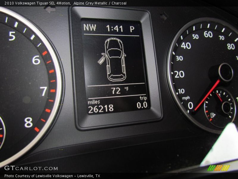 Alpine Grey Metallic / Charcoal 2010 Volkswagen Tiguan SEL 4Motion