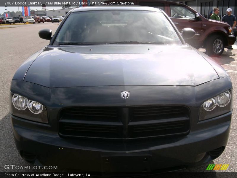 Steel Blue Metallic / Dark Slate Gray/Light Graystone 2007 Dodge Charger