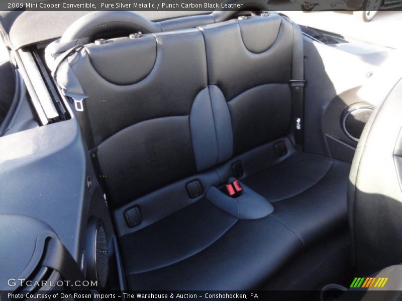 Pure Silver Metallic / Punch Carbon Black Leather 2009 Mini Cooper Convertible