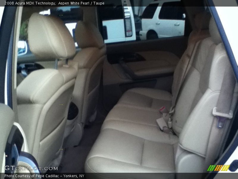 Aspen White Pearl / Taupe 2008 Acura MDX Technology