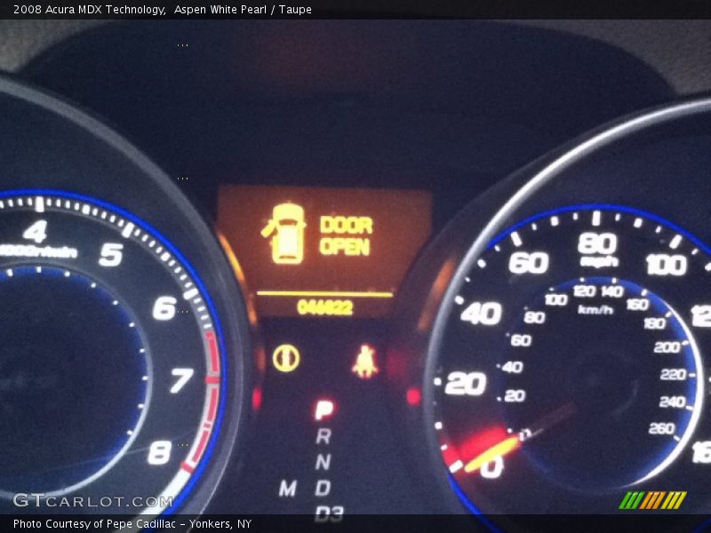 Aspen White Pearl / Taupe 2008 Acura MDX Technology
