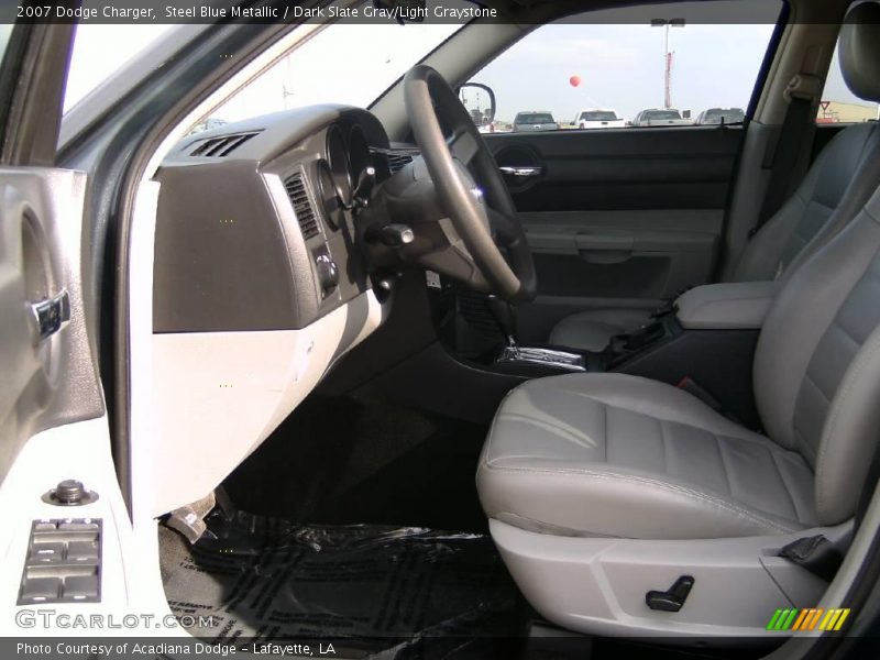 Steel Blue Metallic / Dark Slate Gray/Light Graystone 2007 Dodge Charger