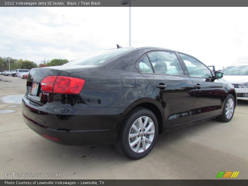 Black / Titan Black 2012 Volkswagen Jetta SE Sedan