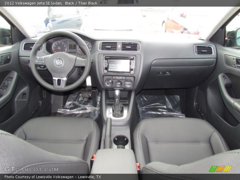 Black / Titan Black 2012 Volkswagen Jetta SE Sedan