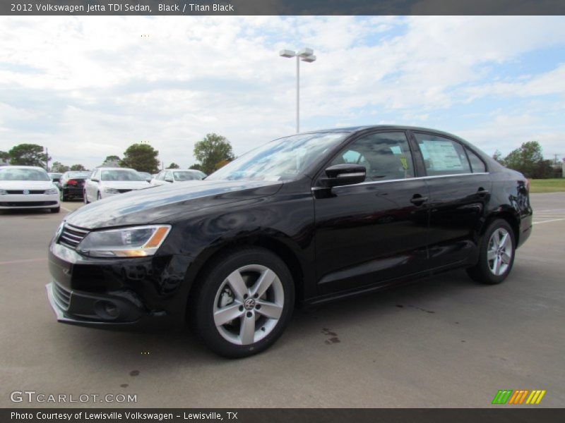 Black / Titan Black 2012 Volkswagen Jetta TDI Sedan