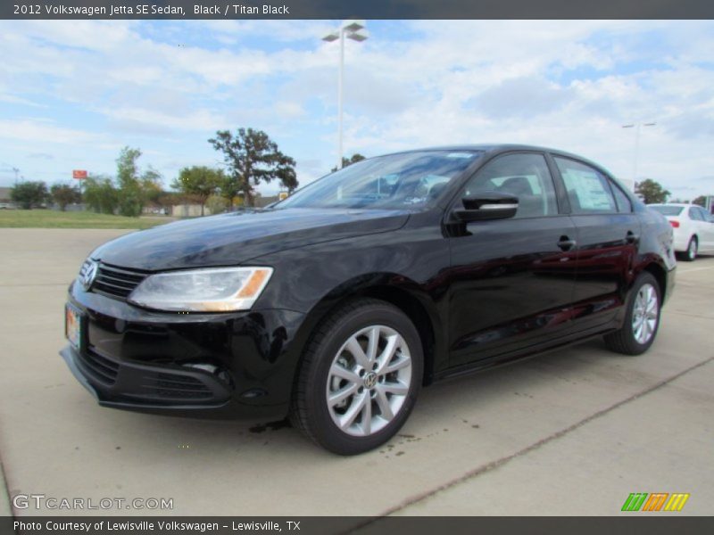 Black / Titan Black 2012 Volkswagen Jetta SE Sedan