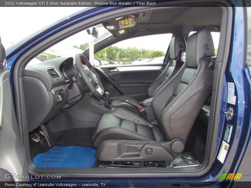 Autobahn, drivers seat in titan black leather - 2012 Volkswagen GTI 2 Door Autobahn Edition