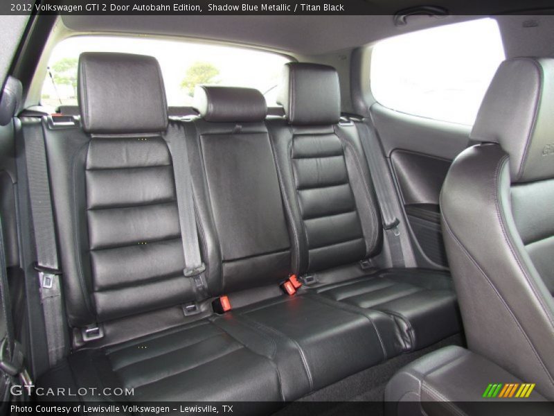 Autobahn, rear seats in titan black leather - 2012 Volkswagen GTI 2 Door Autobahn Edition