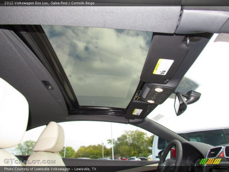 Salsa Red / Cornsilk Beige 2012 Volkswagen Eos Lux