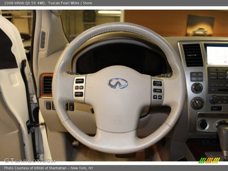 Tuscan Pearl White / Stone 2008 Infiniti QX 56 4WD