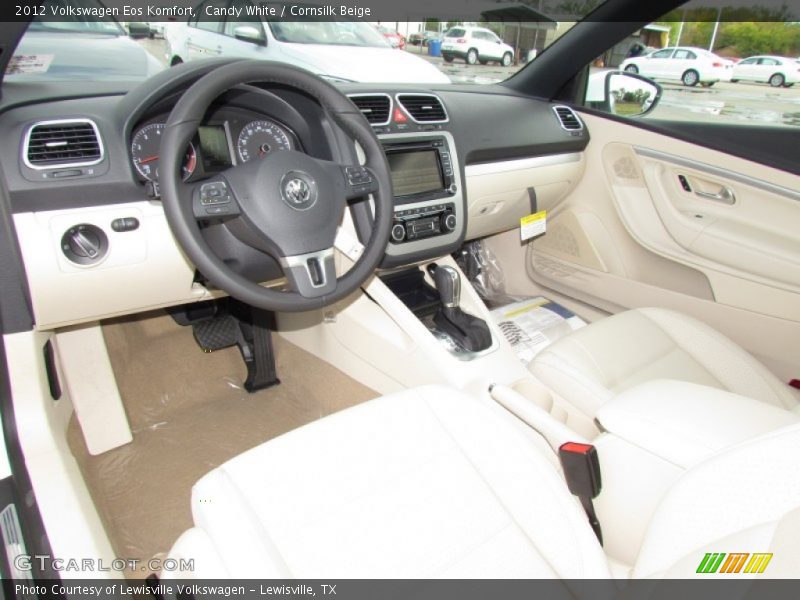 Candy White / Cornsilk Beige 2012 Volkswagen Eos Komfort
