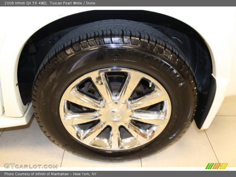 Tuscan Pearl White / Stone 2008 Infiniti QX 56 4WD