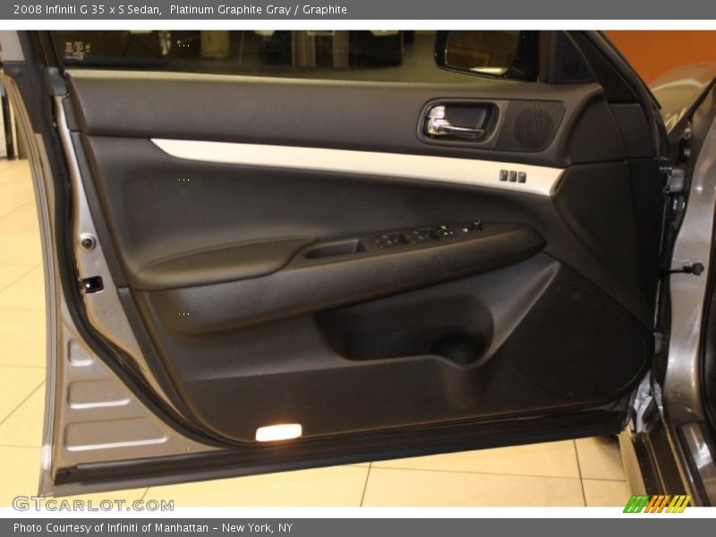 Platinum Graphite Gray / Graphite 2008 Infiniti G 35 x S Sedan