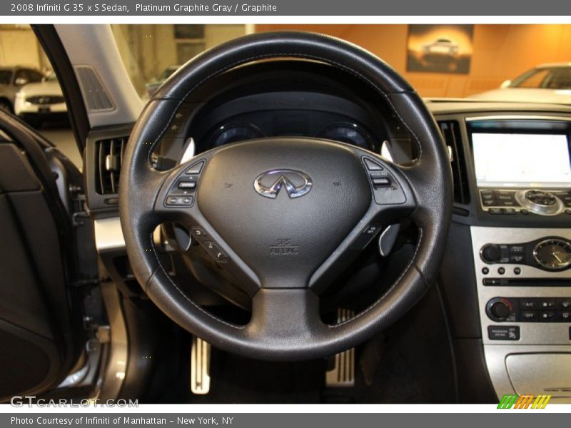 Platinum Graphite Gray / Graphite 2008 Infiniti G 35 x S Sedan
