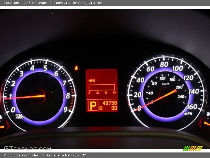 Platinum Graphite Gray / Graphite 2008 Infiniti G 35 x S Sedan