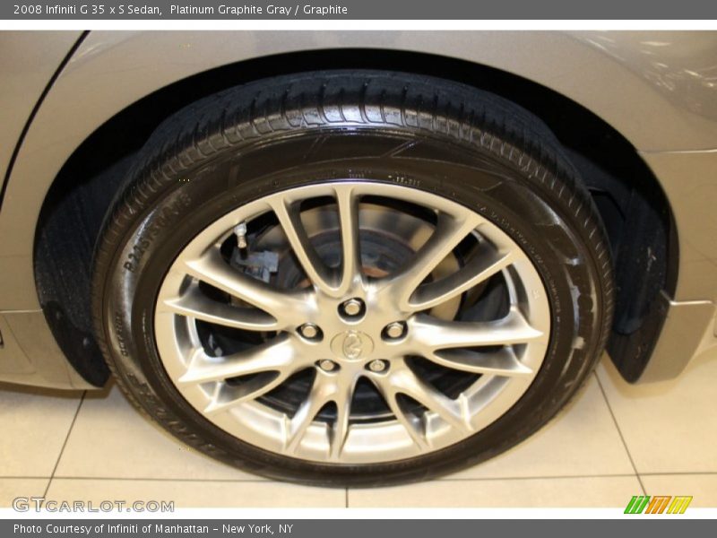 Platinum Graphite Gray / Graphite 2008 Infiniti G 35 x S Sedan