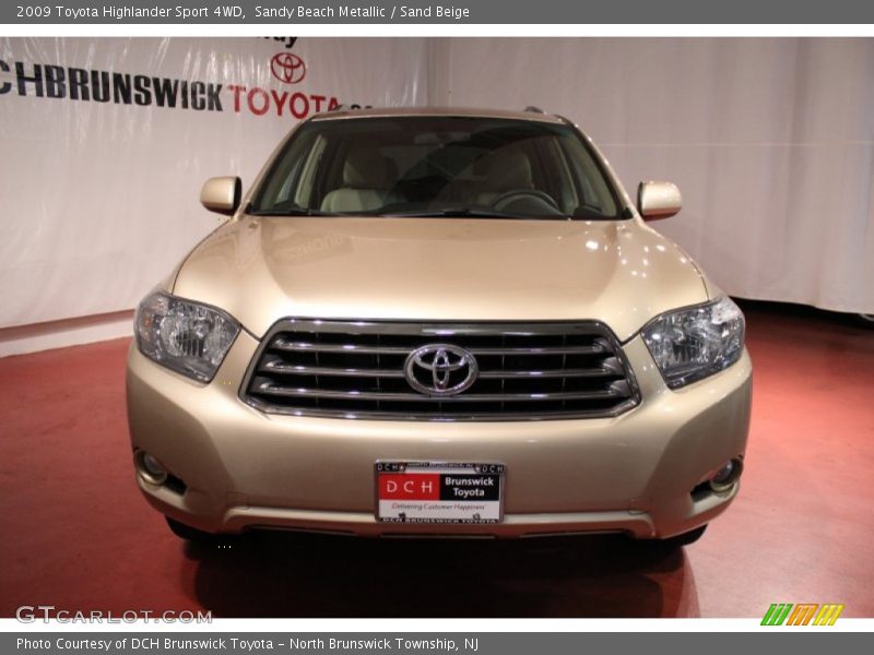 Sandy Beach Metallic / Sand Beige 2009 Toyota Highlander Sport 4WD