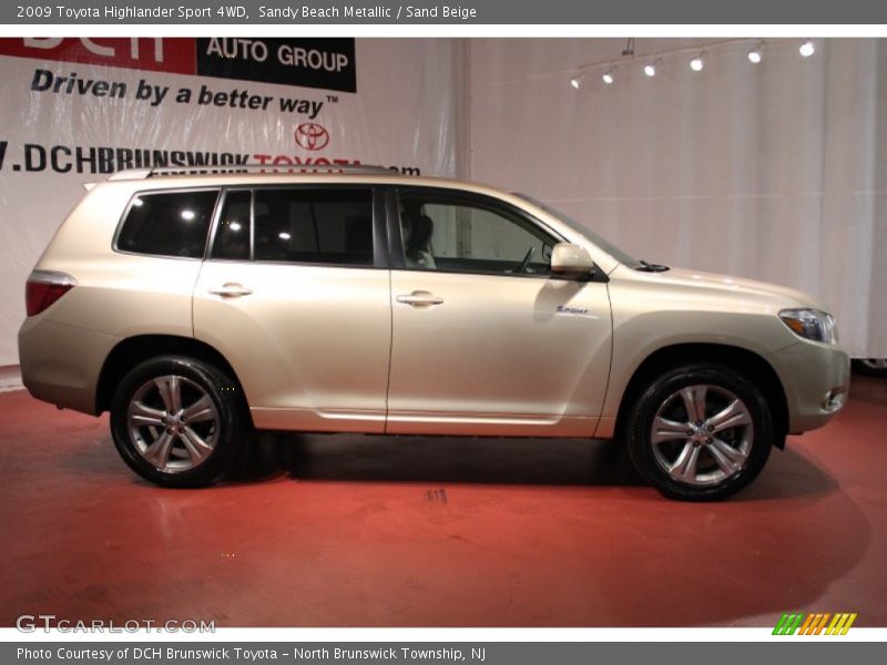 Sandy Beach Metallic / Sand Beige 2009 Toyota Highlander Sport 4WD
