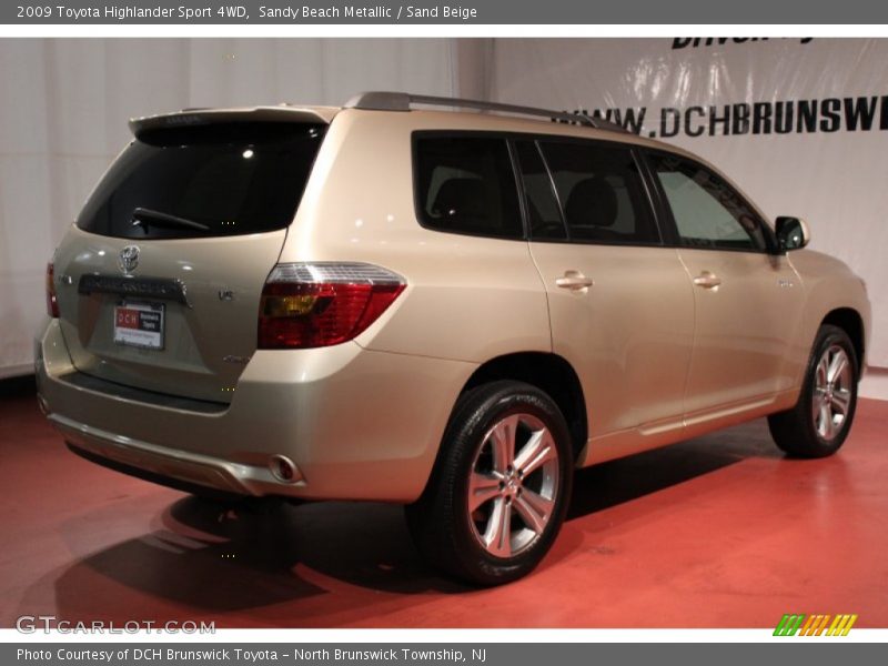 Sandy Beach Metallic / Sand Beige 2009 Toyota Highlander Sport 4WD