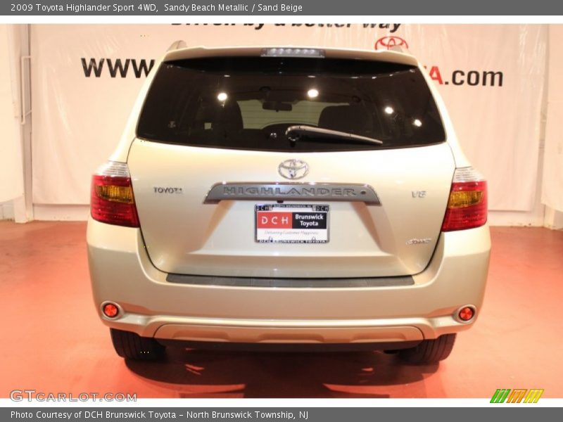 Sandy Beach Metallic / Sand Beige 2009 Toyota Highlander Sport 4WD