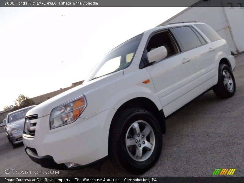 Taffeta White / Saddle 2008 Honda Pilot EX-L 4WD