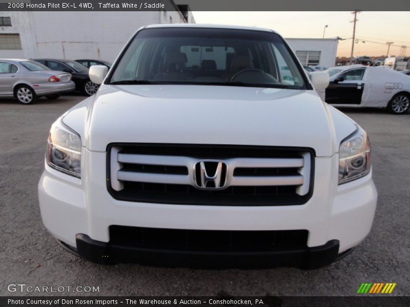 Taffeta White / Saddle 2008 Honda Pilot EX-L 4WD