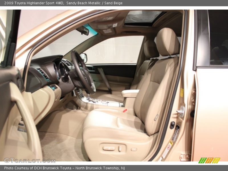 Sandy Beach Metallic / Sand Beige 2009 Toyota Highlander Sport 4WD
