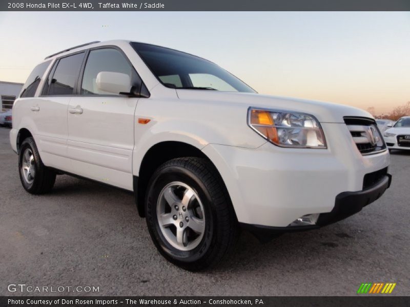 Taffeta White / Saddle 2008 Honda Pilot EX-L 4WD