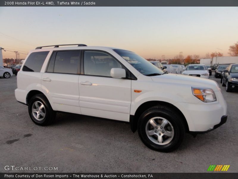 Taffeta White / Saddle 2008 Honda Pilot EX-L 4WD