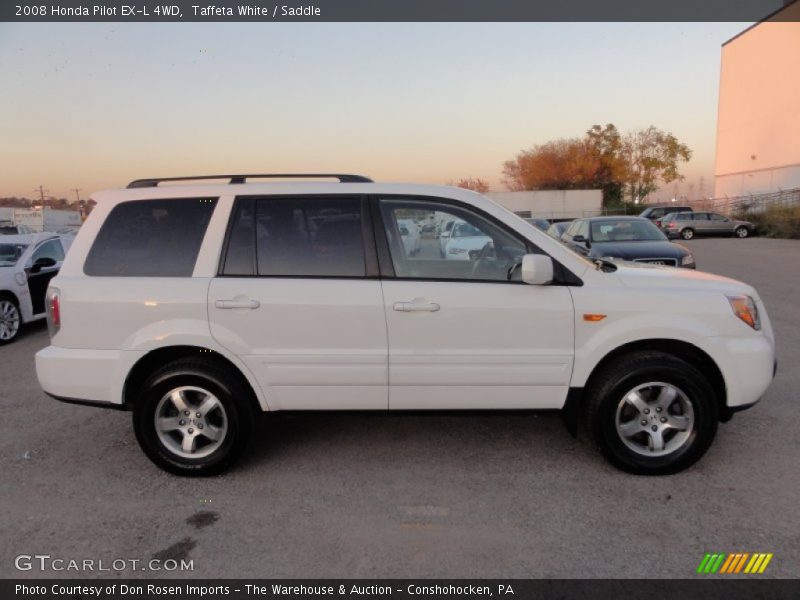 Taffeta White / Saddle 2008 Honda Pilot EX-L 4WD